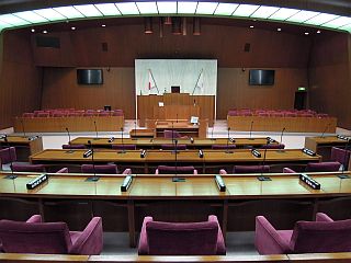 傍聴席から見た議場